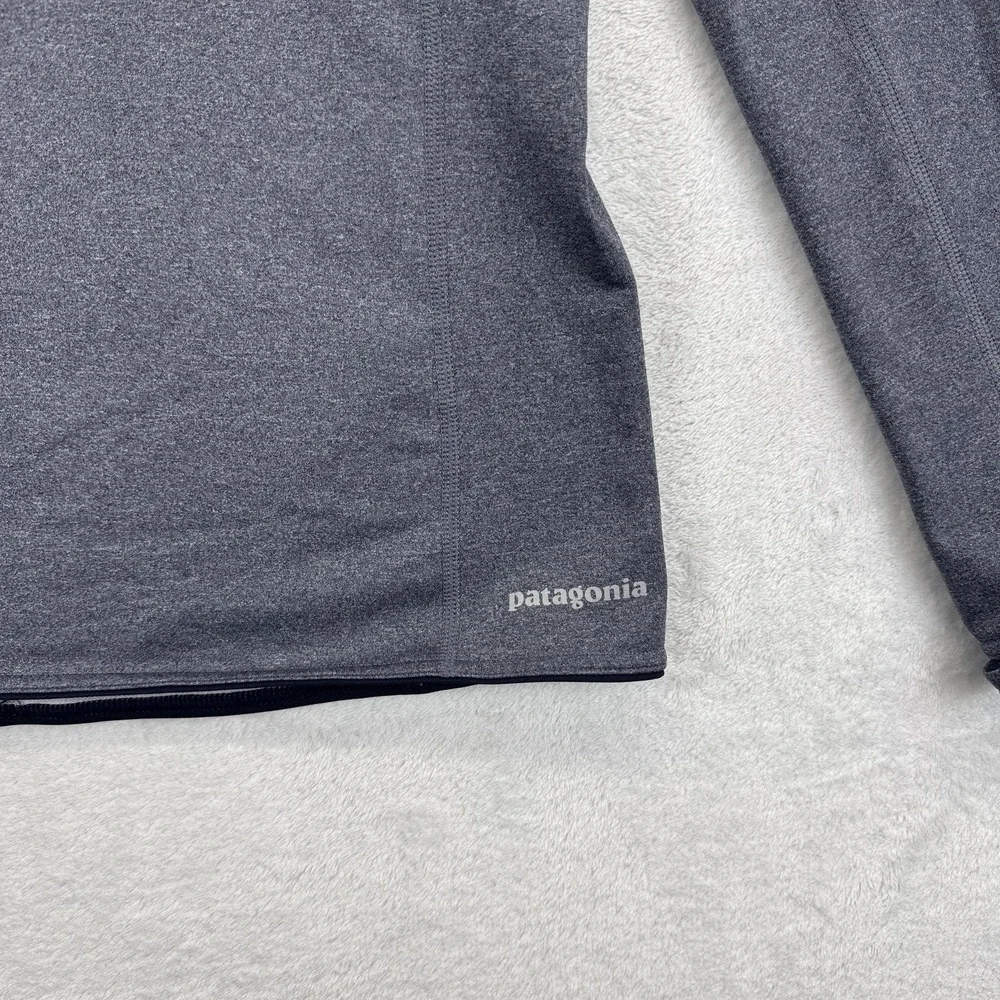 Patagonia Gray and Pink Quarter-Zip Sweatshirt - Picture 2 of 8